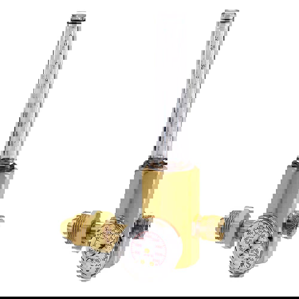 0 to 50 SCFM Flow Range, 580 CGA Inlet Connection, 3,000 Max psi, Argon/CO2/Helium & Argon/C02 Mix Welding Regulator
