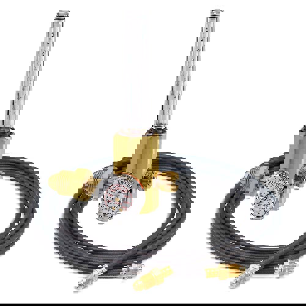 0 to 50 SCFM Flow Range, 580 CGA Inlet Connection, 3,000 Max psi, Argon/CO2/Helium & Argon/C02 Mix Welding Regulator