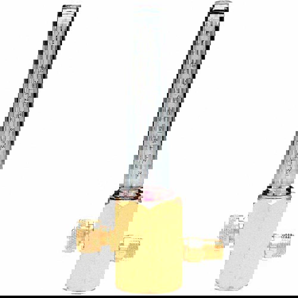 Various SCFM Flow Range, 1/4 NPT Male CGA Inlet Connection, Male Fitting, 50 Max psi, Argon/CO2/Helium & Argon/C02 Mix Welding Regulator