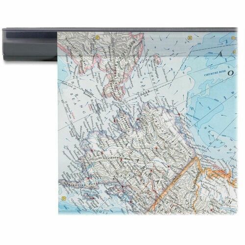 Display & Organizer Accessories; Type: Hold-Up Display Rails ; For Use With: Memos; Reminders; Artwork; Maps ; Color: Clear ; Material: PVC ; Overall Width (Inch): 24 ; UNSPSC Code: 44111512