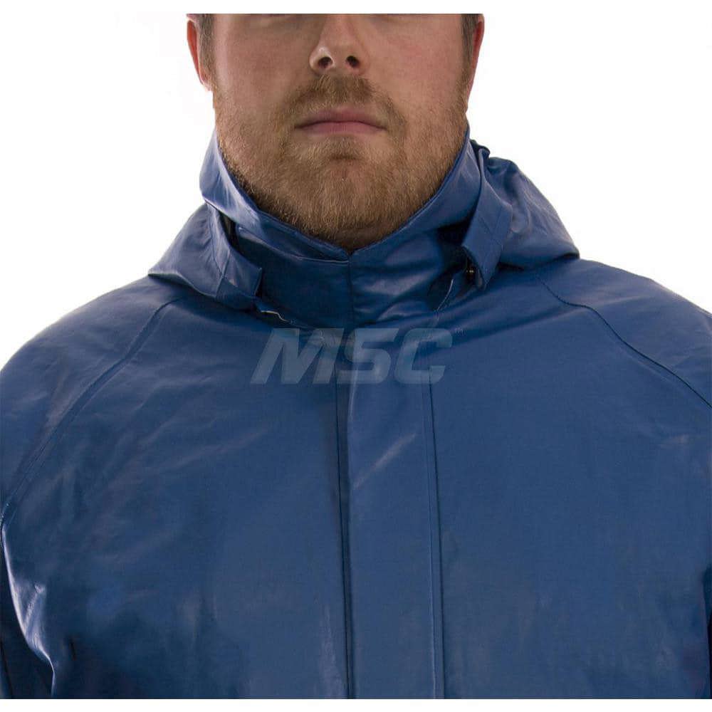 Hood: Size Large, PVC & Nomex, Snaps Closure