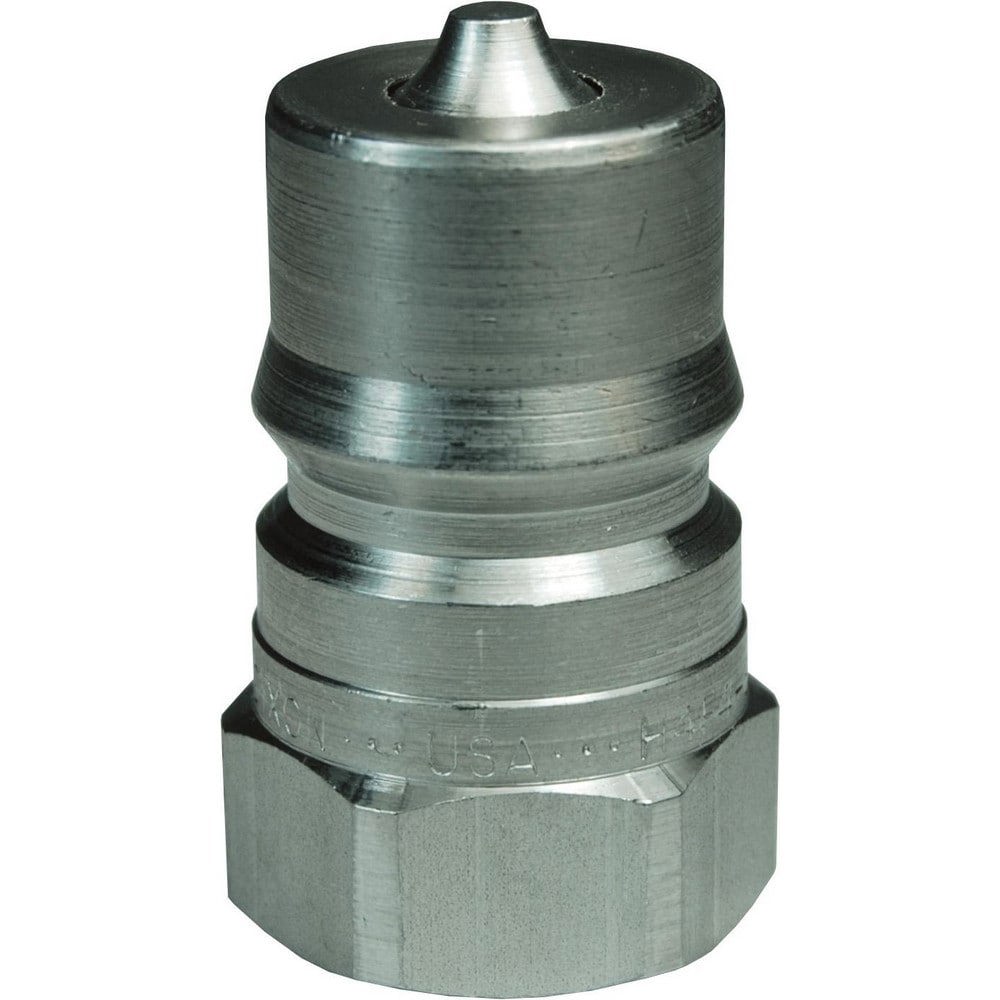 Hydraulic Hose Fittings & Couplings; Type: H-Series ISO-B Female Plug ; Fitting Type: Female Plug ; Hose Inside Diameter (Decimal Inch): 0.5000 ; Hose Size: 1/2 ; Material: Stainless Steel ; Thread Type: NPTF