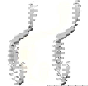 Large Satin Nickel Coat and Hat Hook