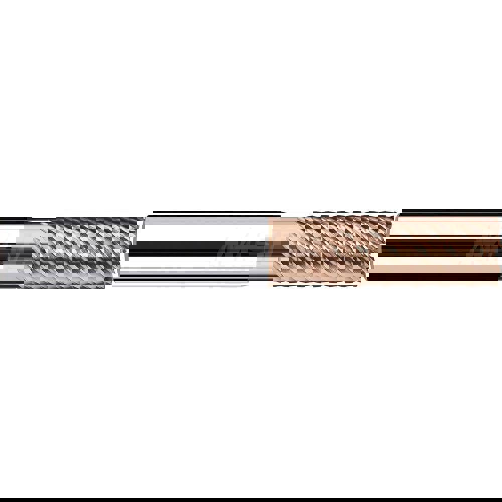 Corner Radius End Mill: 10 mm Dia, 22.00 mm LOC, 55 deg Helix, AlTiN Coated, Corner Radius End, Centercutting Series XSpeed-H