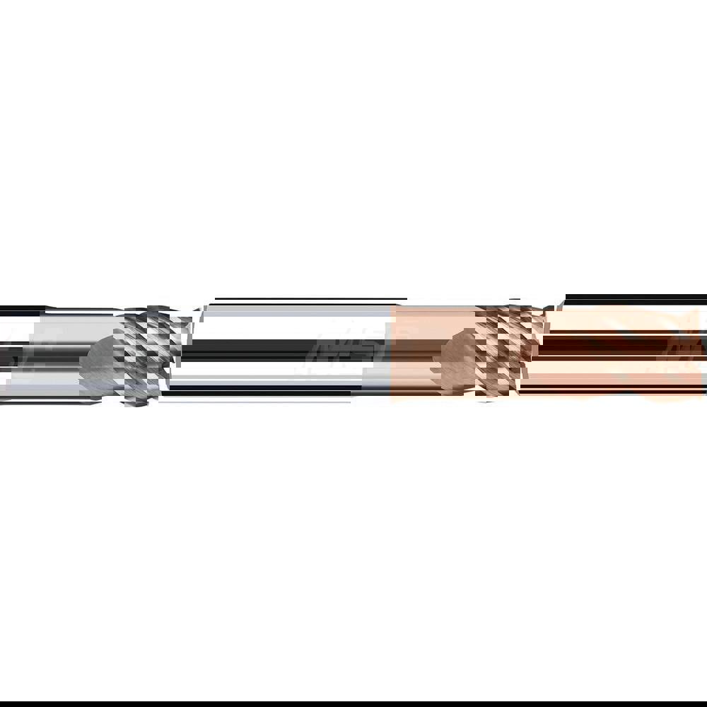 Square End Mill: 8.00 mm Dia, 9.00 mm LOC, 4 Flute, Solid Carbide