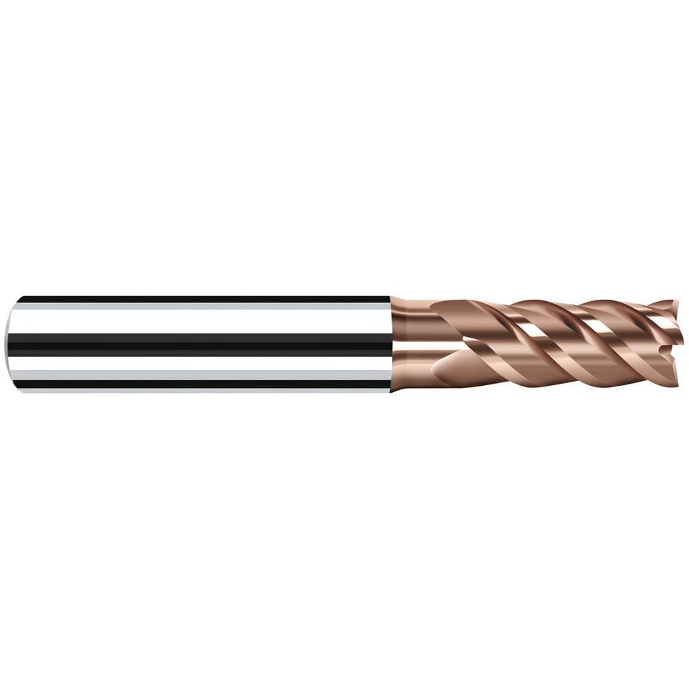 Corner Radius End Mill: 3 mm Dia, 8.00 mm LOC, 45 deg Helix, AlTiN Coated, Corner Radius End, Centercutting Series HX-NVS