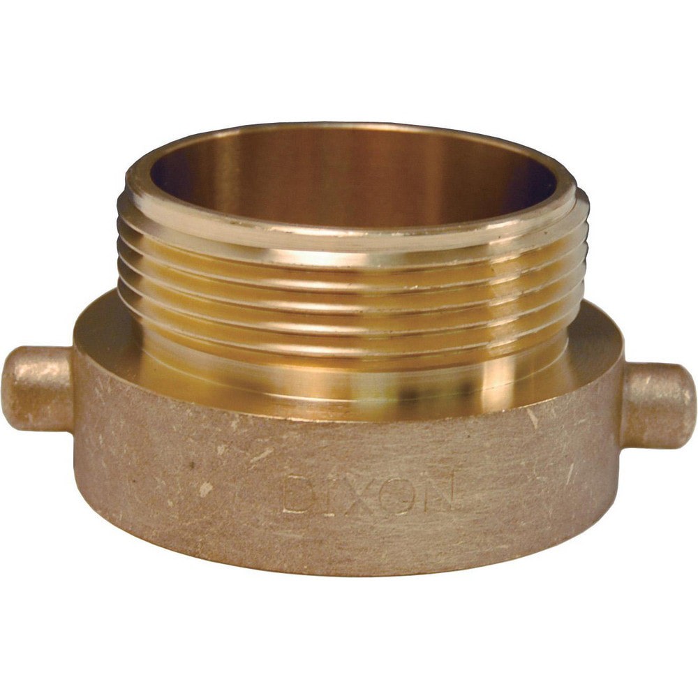 Hydrant Adapters; Thread Size: 2-1/2 FNST x 2-1/2 MNPT ; Thread Standard: NST; NPT ; Material: Brass ; Connection Type: Threaded ; Shape: Straight ; Epa Watersense Certified: No