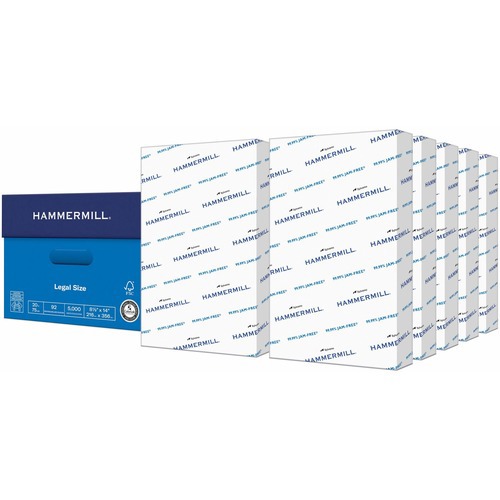 Copy Plus Print Paper, 92 Bright, 20 lb Bond Weight, 8.5 x 14, White, 500 Sheets/Ream, 10 Reams/Carton