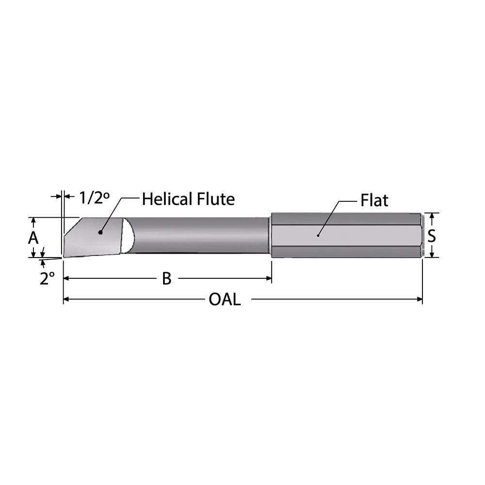 Helical Boring Bar: 0.052