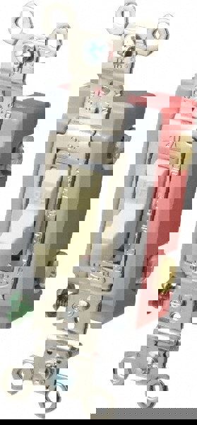 1 Pole, 120 to 277 VAC, 20 Amp, Industrial Grade Toggle Wall Switch