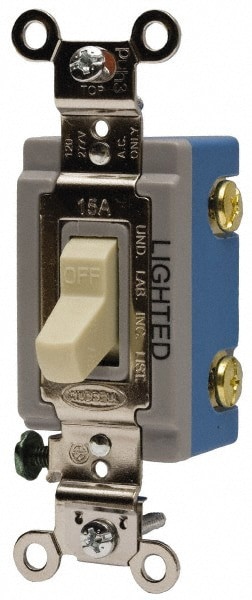 3 Pole, 120 to 277 VAC, 20 Amp, Residential Grade Toggle Three Way Switch