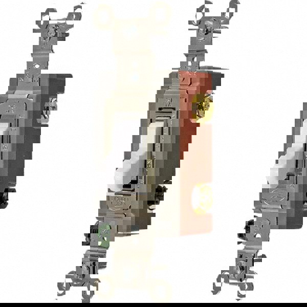 Toggle Switches; Switch Type: Extra Heavy Duty ; Switch Sequence: Off-On ; Contact Form: SPDT ; Actuator Type: Toggle ; Terminal Type: Screw ; Maximum Amperage at 125 Volts: 20