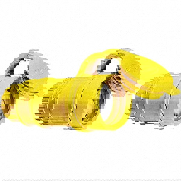 Straight Blade Connector: Industrial, 5-20R, 125VAC, Yellow