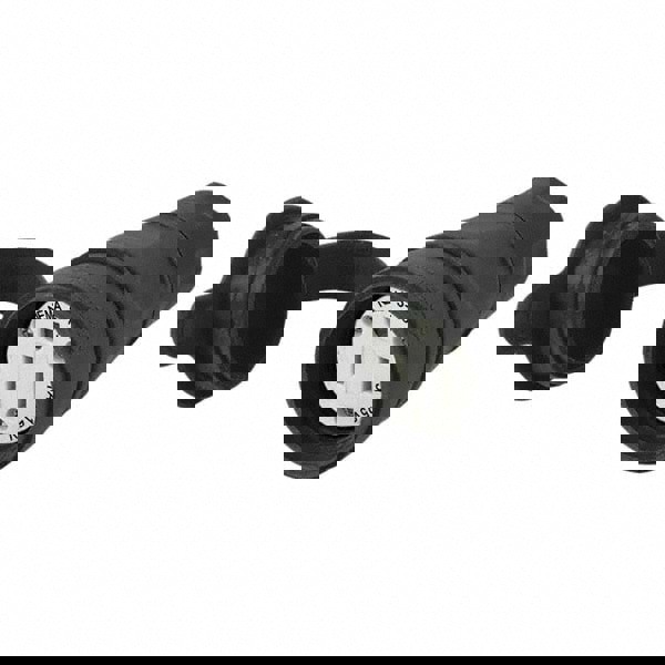 Straight Blade Connector: Industrial, 5-15R, 125VAC, Black