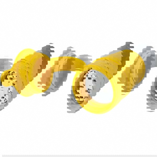 Straight Blade Connector: Industrial, 6-20R, 250VAC, Yellow