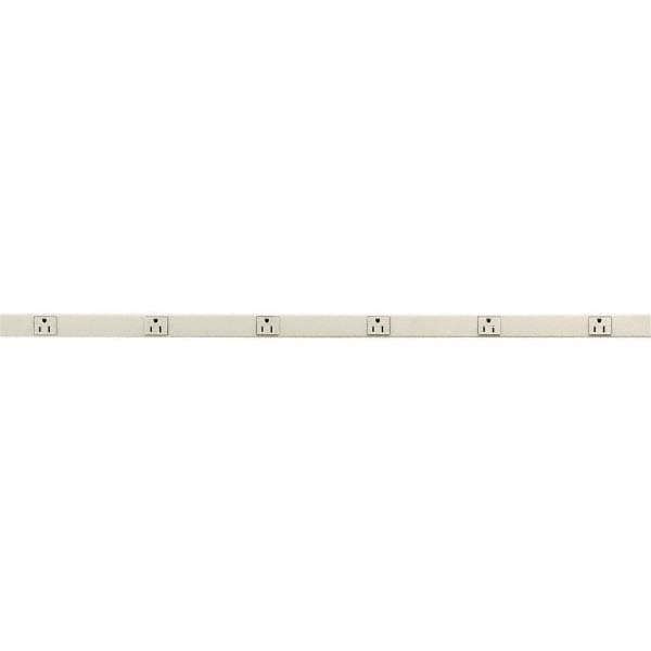 6 Outlets, 125 Volts, 15 Amps, 3' Cord, Power Outlet Strip