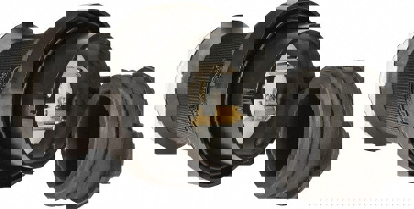 Locking Inlet: Plug, Industrial, L5-20P, 125V, Black & White