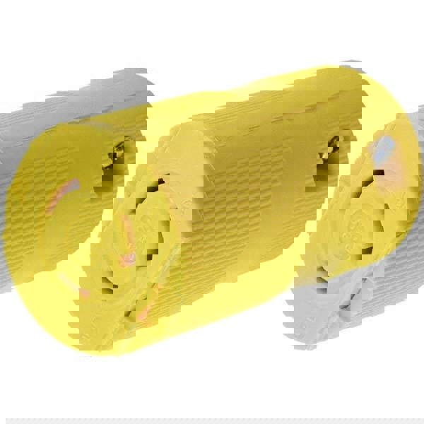 Locking Inlet: Connector, Industrial, L5-20R, 125V, Yellow