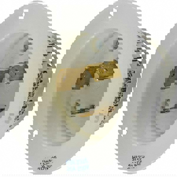 Locking Inlet: Inlet, Industrial, L6-20P, 250V, White