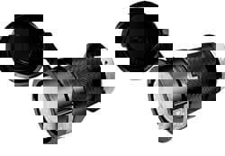 Locking Inlet: Connector, Industrial, L7-20R, 277V, Black & White