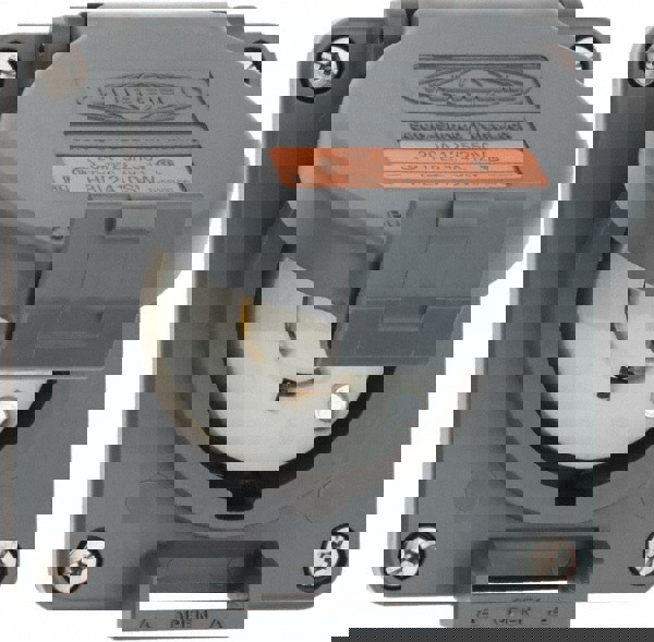 125/250 VAC, 20 Amp, L14-20R NEMA, Self Grounding Receptacle