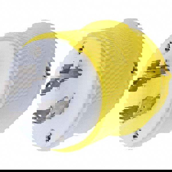 Locking Inlet: Plug, Marine, L15-20P, 250V, Yellow