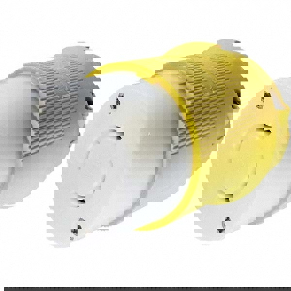 Locking Inlet: Connector, Marine, L16-20R, 480V, Yellow