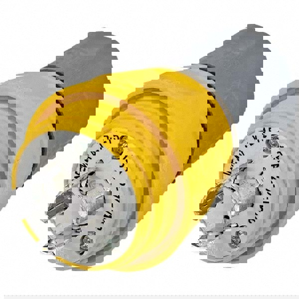 Locking Inlet: Plug, Industrial, L7-15P, 277V, Yellow