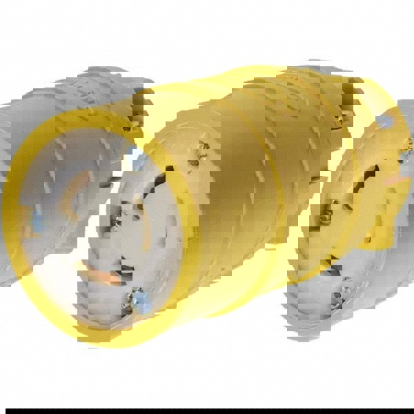Locking Inlet: Connector, Industrial, L5-15R, 125V, Yellow