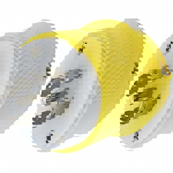 Locking Inlet: Plug, Marine, L21-20P, 120 & 208V, Yellow