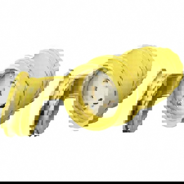 Locking Inlet: Connector, Industrial, L5-15R, 125V, Yellow