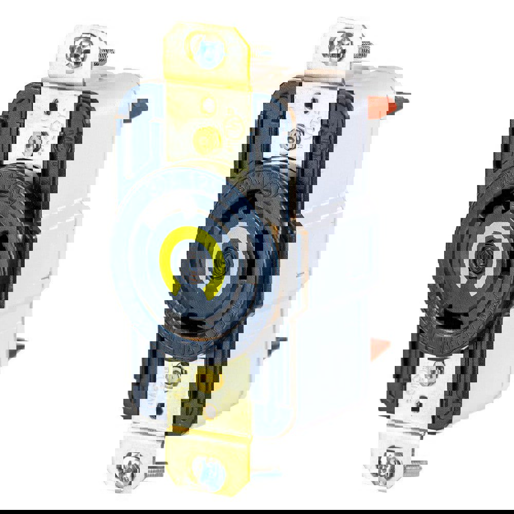 LKG RCPT, 30A 125V, L5-30R, BK, SPRING TERM