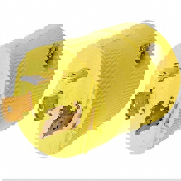 Locking Inlet: Plug, Industrial, L5-30P, 125V, Yellow