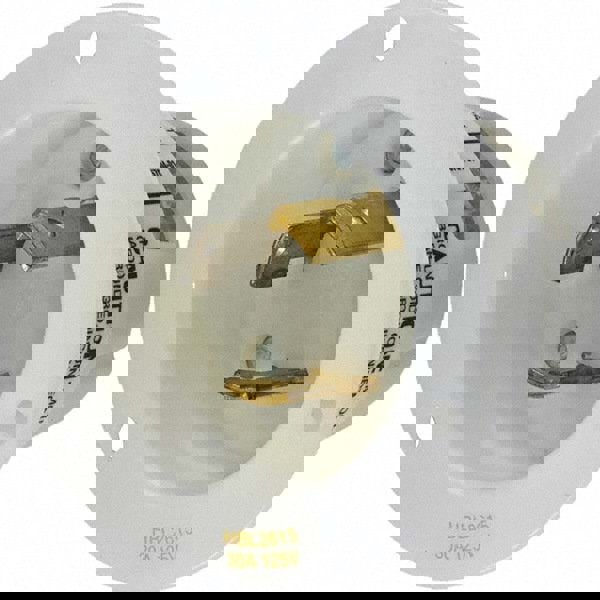 Locking Inlet: Inlet, Industrial, L5-30P, 125V, White