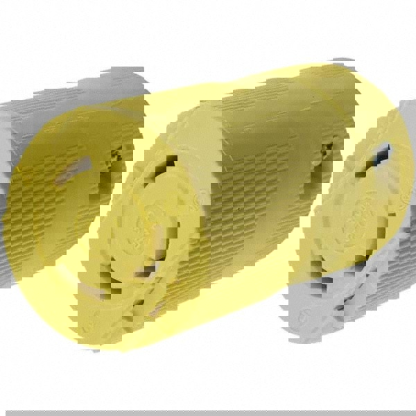 Locking Inlet: Connector, Industrial, L6-30R, 250V, Yellow