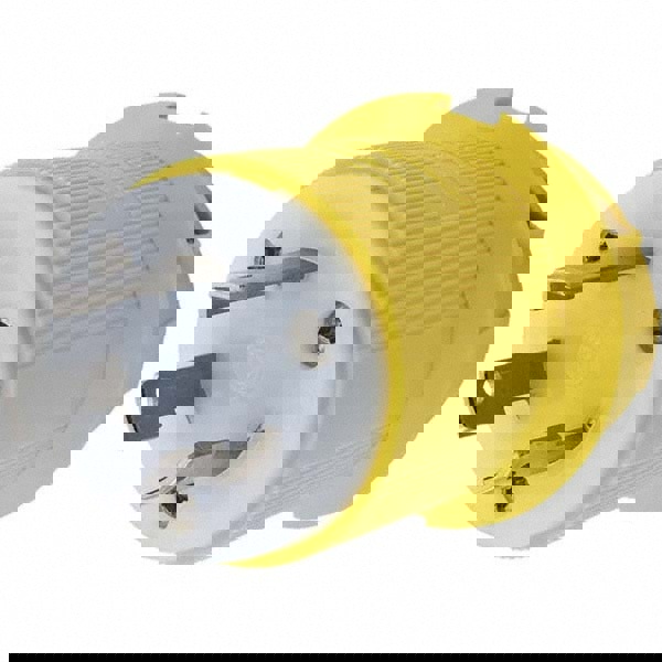 Locking Inlet: Plug, Marine, L5-30P, 125V, Yellow