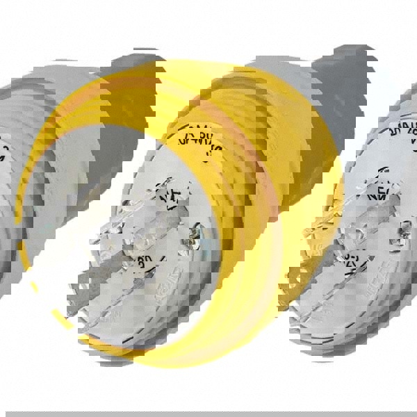 Locking Inlet: Plug, Industrial, L16-20P, 480V, Yellow