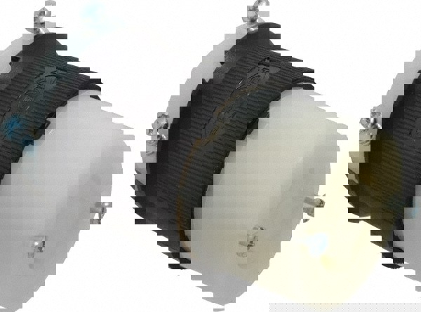 Locking Inlet: Connector, Industrial, L15-30R, 250V, Black & White