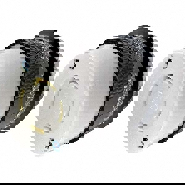 Locking Inlet: Connector, Industrial, L18-30R, 120 & 208V, Black & White