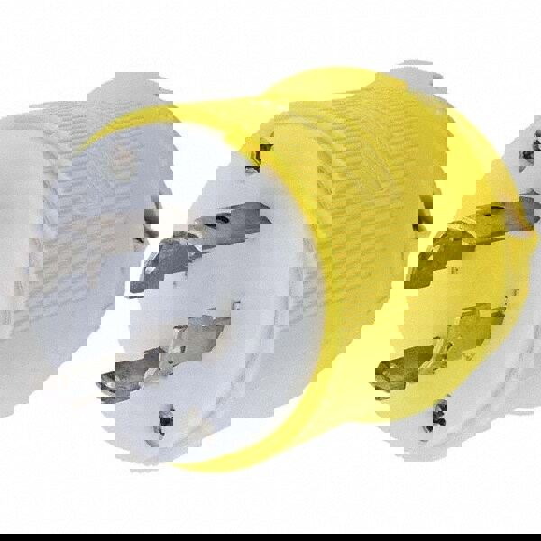 Locking Inlet: Plug, Marine, L14-30P, 125 & 250V, Yellow