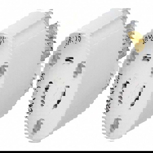 Locking Inlet: Connector, Industrial, L5-20R, 125V, White