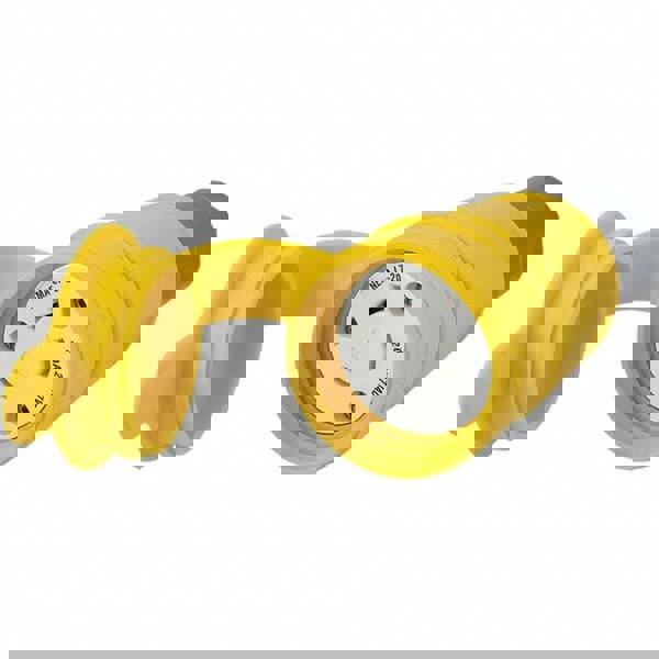Locking Inlet: Connector, Industrial, L7-20R, 277V, Yellow