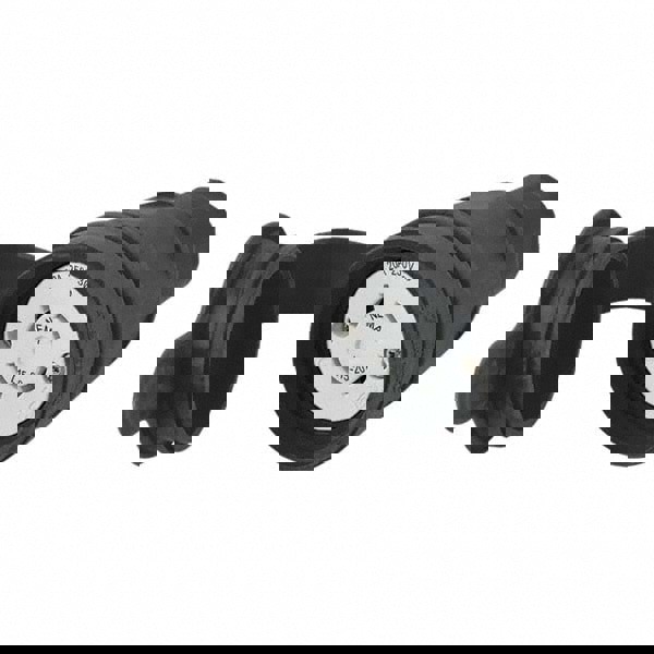 Locking Inlet: Connector, Industrial, L15-20R, 250V, Black