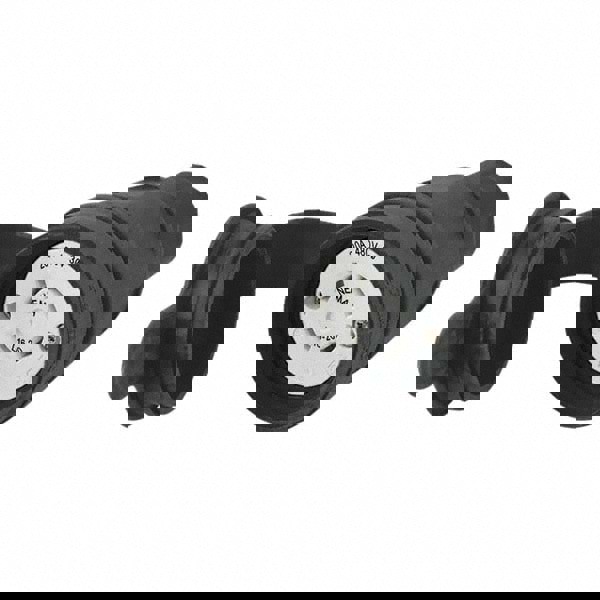 Locking Inlet: Connector, Industrial, L16-20R, 480V, Black