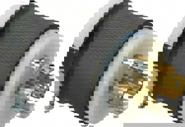 Locking Inlet: Plug, Industrial, L21-30P, 120 & 208V, Black & White