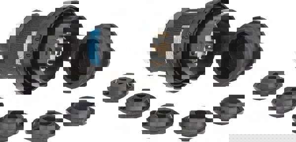 Locking Inlet: Plug, Industrial, L21-30P, 120 & 208V, Black & White