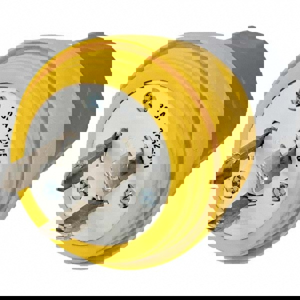 Locking Inlet: Plug, Industrial, Non-NEMA, 125 & 250V, Yellow