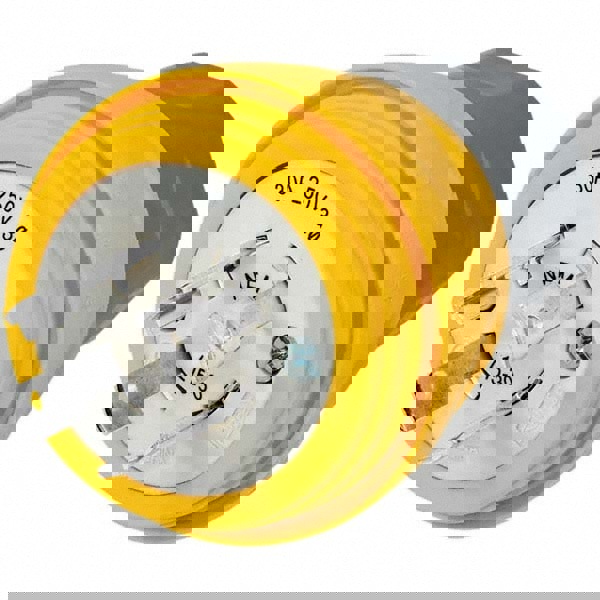 Locking Inlet: Plug, Industrial, L15-30P, 250V, Yellow