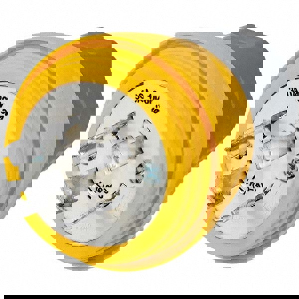 Locking Inlet: Plug, Industrial, L16-30P, 480V, Yellow