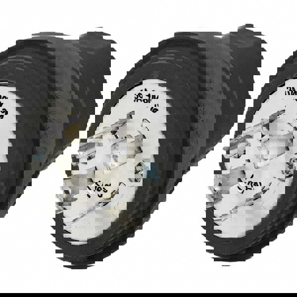 Locking Inlet: Plug, Industrial, L16-30P, 480V, Black